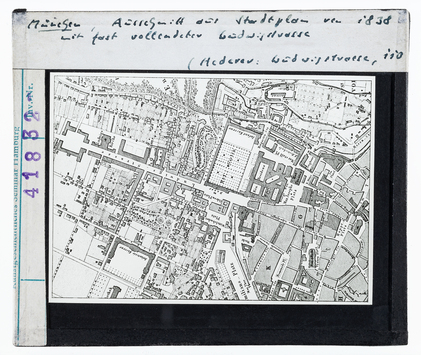 Vorschaubild München: Stadtplan von 1838, Detail 